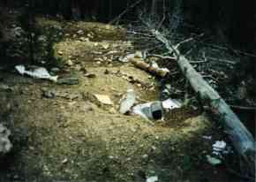 buried structural girder emerging