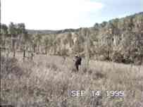 Ron standing with GPS receiver in meadow