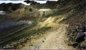mining road looking at site