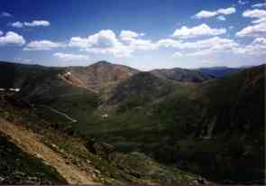 Webster Pass across the valley