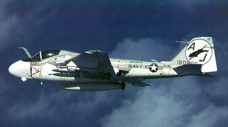 A-6E in flight